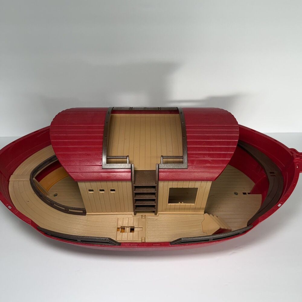 Vintage Playmobil Noah’s Ark Red Boat Really Floats Imagination 2000s Incomplete - Picture 3 of 16